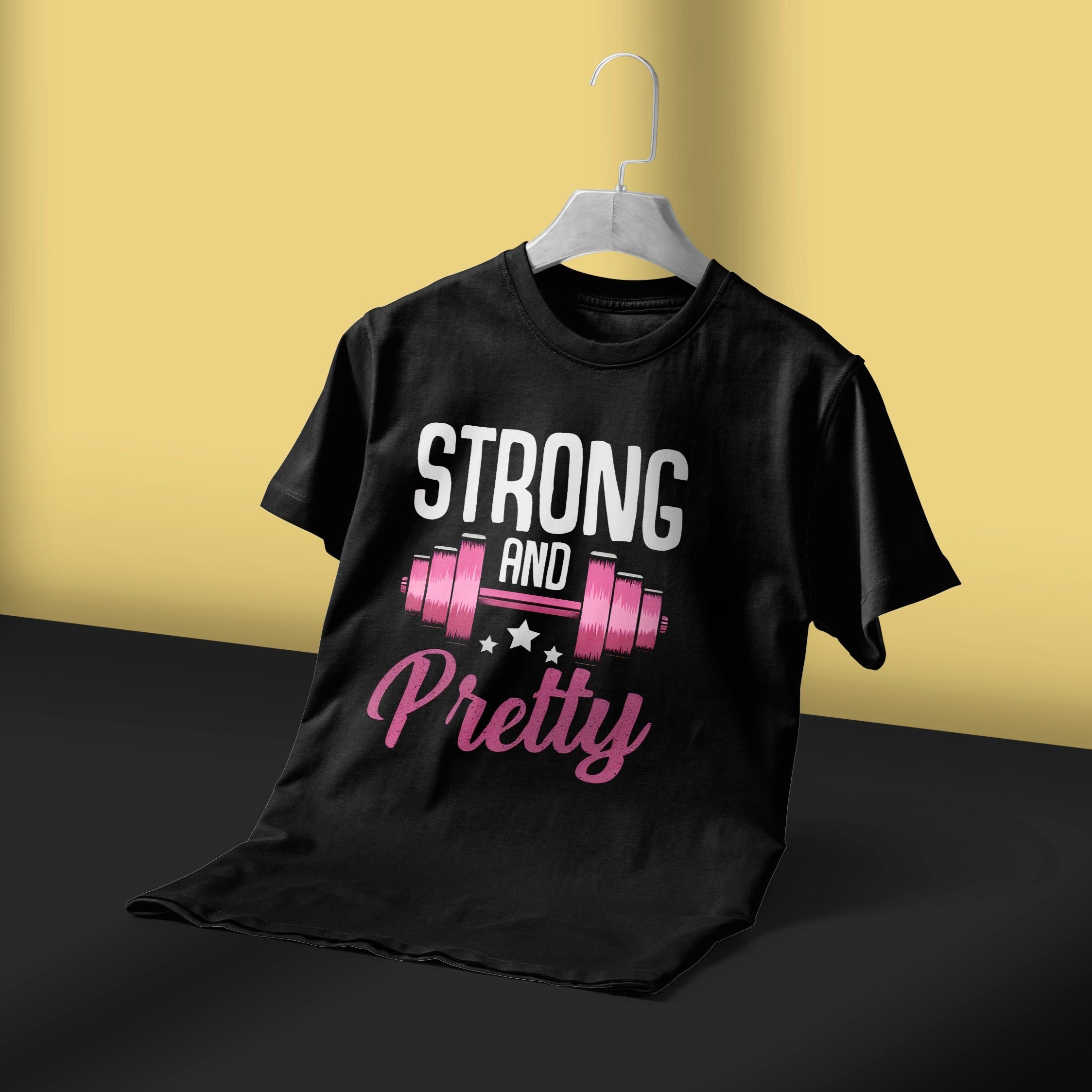 "STRONG AND PRETTY" OVERSIZED TEE