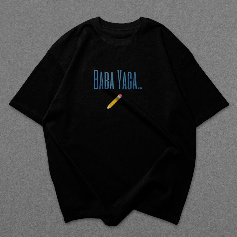 "BABA YAGA PENCIL" UNISEX OVERSIZE TEE